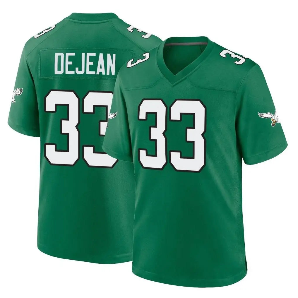 P.Eagles #33 Cooper DeJean Player Green Kelly Alternate Home Game Odoa Stitched Jerseys