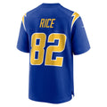 Odoa LA.Chargers #82 Brenden Rice Royal 2nd Alternate Game Player Jersey