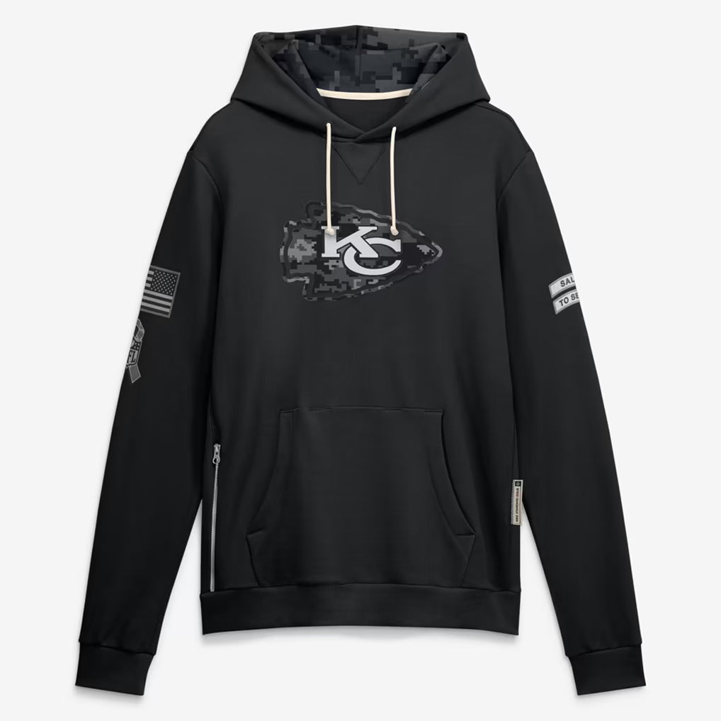 KC.Chiefs 2026 Black Logo Pullover Hoodies Limited Game Odoa Stitched Jerseys