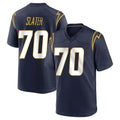 LA.Chargers #70 Rashawn Slater Player Navy Home Game Odoa Stitched Jerseys