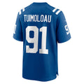 Odoa IN.Colts #91 JT Tuimoloau Royal Team Game Jersey