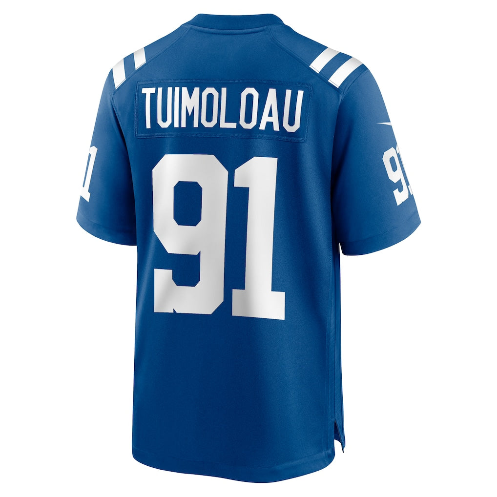 Odoa IN.Colts #91 JT Tuimoloau Royal Team Game Jersey
