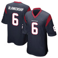 H.Texans #6 Reed Blankenship Player Navy Home Game Odoa Stitched Jerseys
