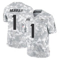 M.Vikings #1 Kyler Murray Player Arctic Camo Salute To Service Limited Game Odoa Stitched Jerseys