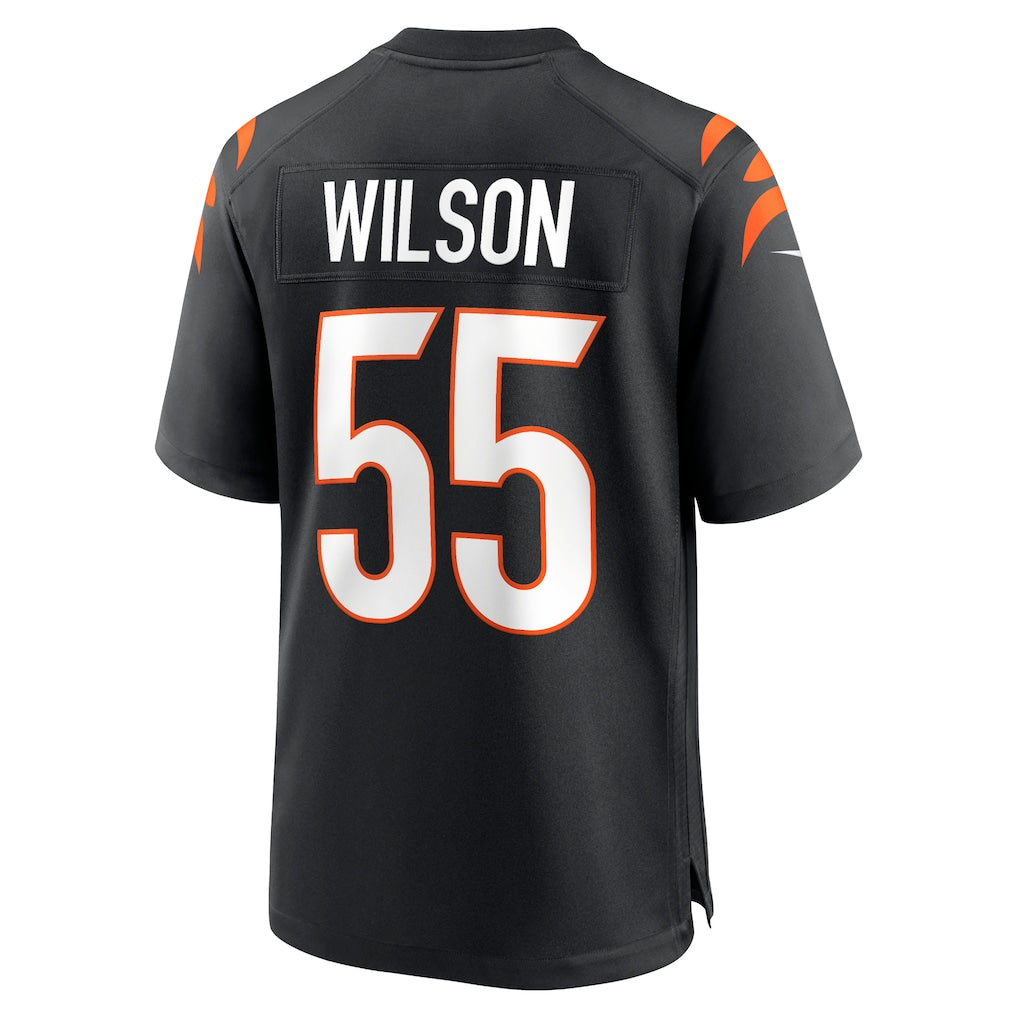 Odoa C.Bengals #55 Logan Wilson Black Game Jersey