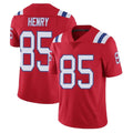 NE.Patriots #85 Hunter Henry Player Red Vapor Untouchable Home Game Odoa Stitched Jerseys