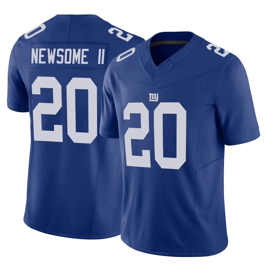 NY.Giants #20 Greg Newsome II Player Royal Limited Vapor F.U.S.E. Home Game Odoa Stitched Jerseys