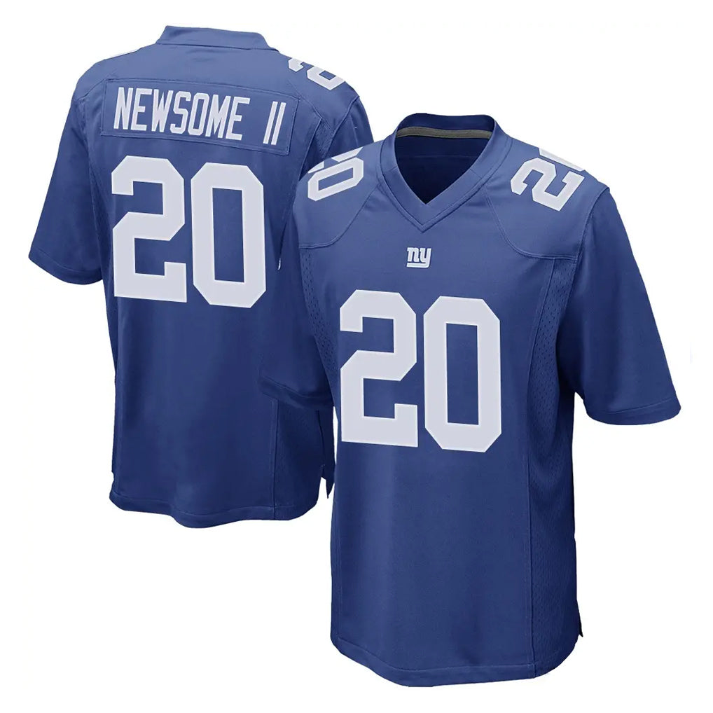 NY.Giants #20 Greg Newsome II Player Royal Home Game Odoa Stitched Jerseys