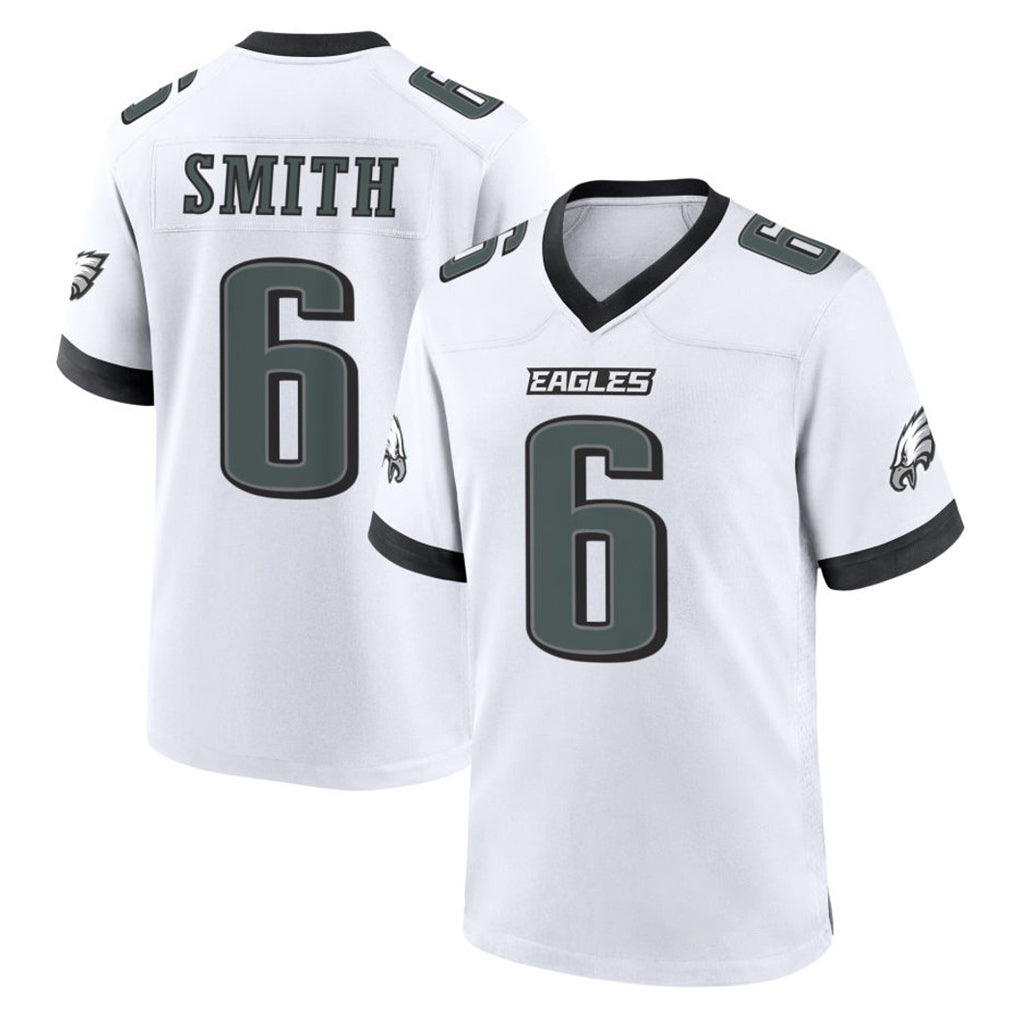 P.Eagles #6 DeVonta Smith Player White Game Home Odoa Stitched Jerseys