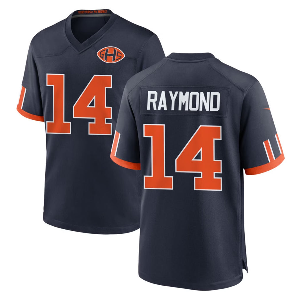C.Bears #14 Kalif Raymond Player Navy 2026 Rivalries Collection Home Game Odoa Stitched Jerseys