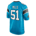 C.Panthers #51 Sam Mills Player Blue Game Odoa Stitched Jerseys