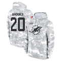 M.Dolphins #20 Jordyn Brooks Player Arctic Camo Salute to Service Hoodies Limited Game Odoa Stitched Jerseys