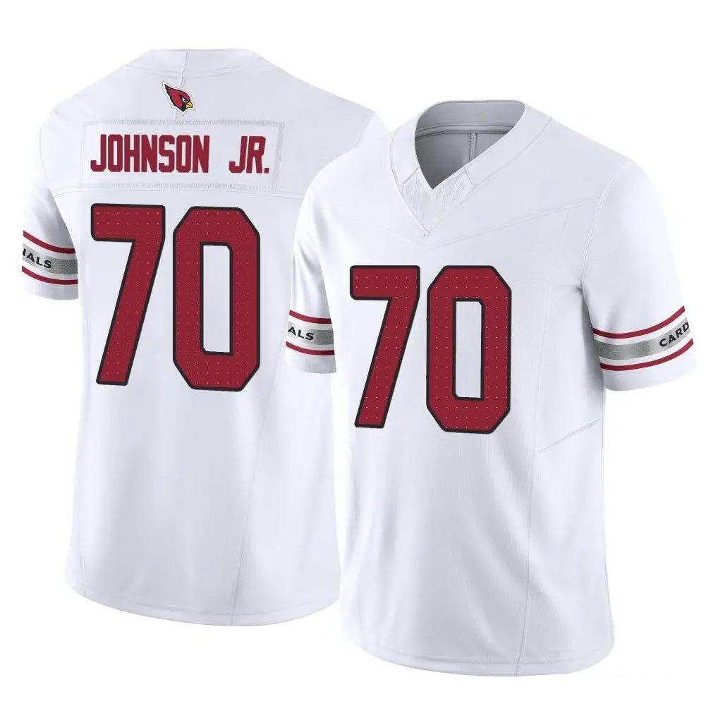 A.Cardinals #70 Paris Johnson Jr. Player White Vapor F.U.S.E. Limited Home Game Odoa Stitched Jerseys