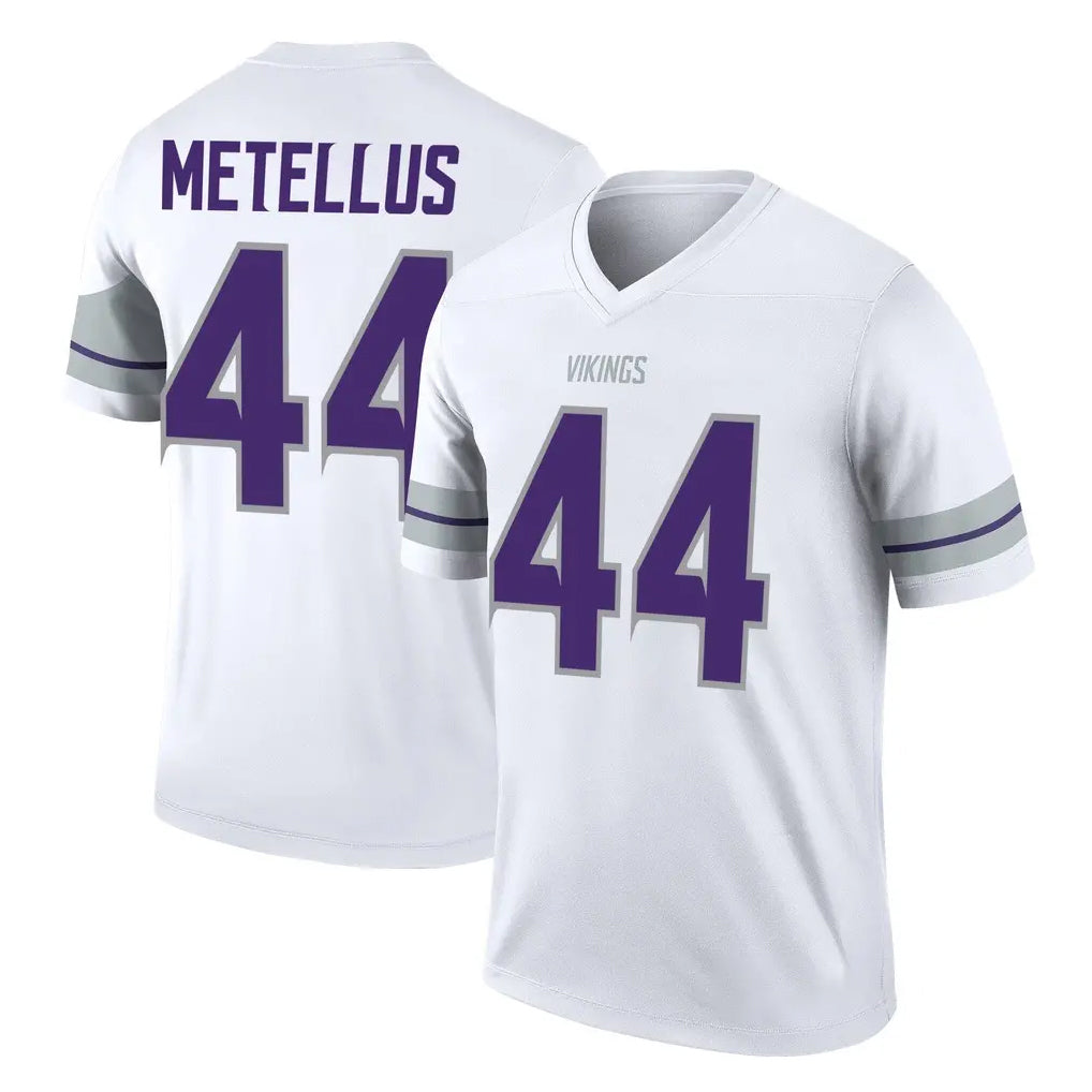 M.Vikings #44 Josh Metellus Player White Alternate Legend Home Game Odoa Stitched Jerseys