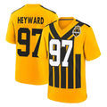 P.Steelers #97 Cameron Heyward Player Gold Limited 1933 Throwback Home Game Odoa Stitched Jerseys