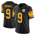 P.Steelers #9 Chris Boswell Player Black Limited Color Rush Home Game Odoa Stitched Jerseys