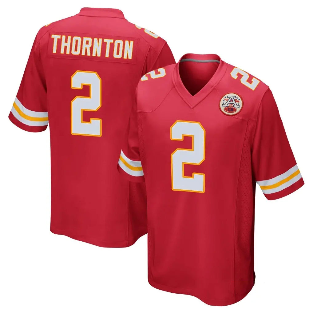 KC.Chiefs #2 Tyquan Thornton Player Red Home Game Odoa Stitched Jerseys