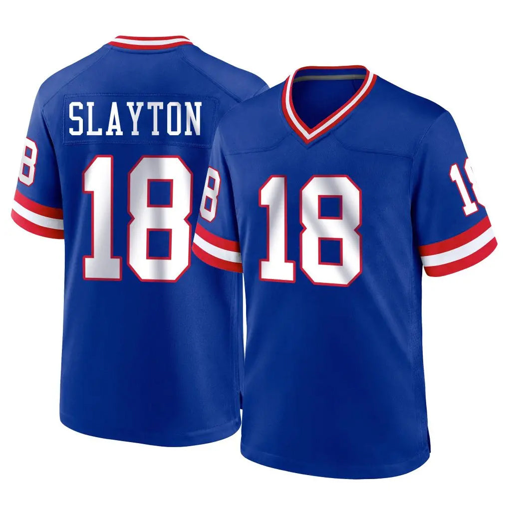 NY.Giants #18 Darius Slayton Player Royal Classic Home Game Odoa Stitched Jerseys