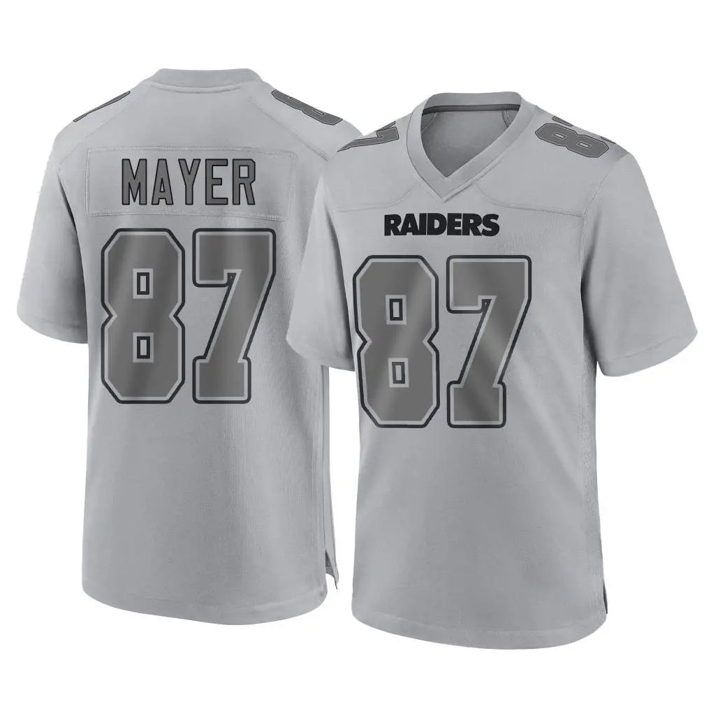 LV.Raiders #87 Michael Mayer Player Gray Atmosphere Fashion Limited Game Odoa Stitched Jerseys
