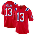 NE.Patriots #13 Mack Hollins Player Red Home Game Odoa Stitched Jerseys