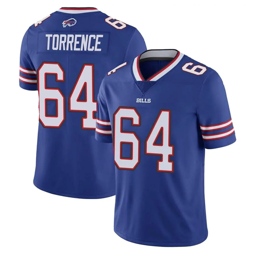 B.Bills #64 O'Cyrus Torrence Player Royal Vapor Untouchable Limited Odoa Stitched Jerseys