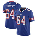 B.Bills #64 O'Cyrus Torrence Player Royal Vapor Untouchable Limited Odoa Stitched Jerseys