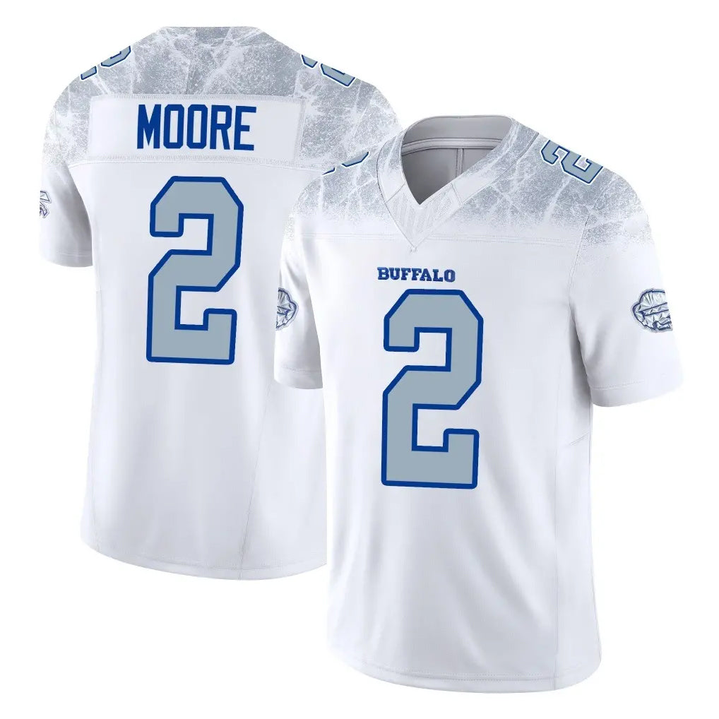 B.Bills #2 DJ Moore Player White Rivalries Collection Limited Game Odoa Stitched Jerseys