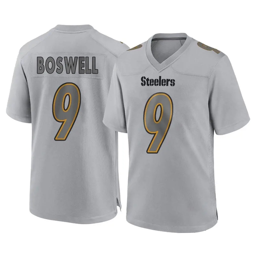 P.Steelers #9 Chris Boswell Player Gray Atmosphere Fashion Home Game Odoa Stitched Jerseys