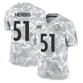 P.Steelers #51 Nick Herbig Player Arctic Camo Limited Salute To Service Home Game Odoa Stitched Jerseys