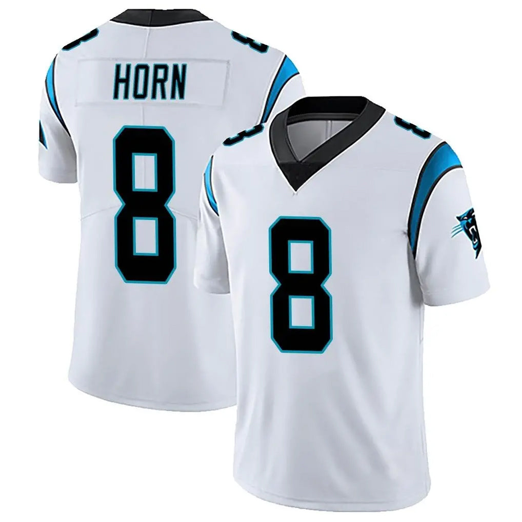 C.Panthers #8 Jaycee Horn Player White Vapor Untouchable Limited Game Odoa Stitched Jerseys