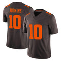 C.Browns #10 Quinshon Judkins Player Brown Limited Vapor F.U.S.E. Alternate Game Odoa Stitched Jerseys