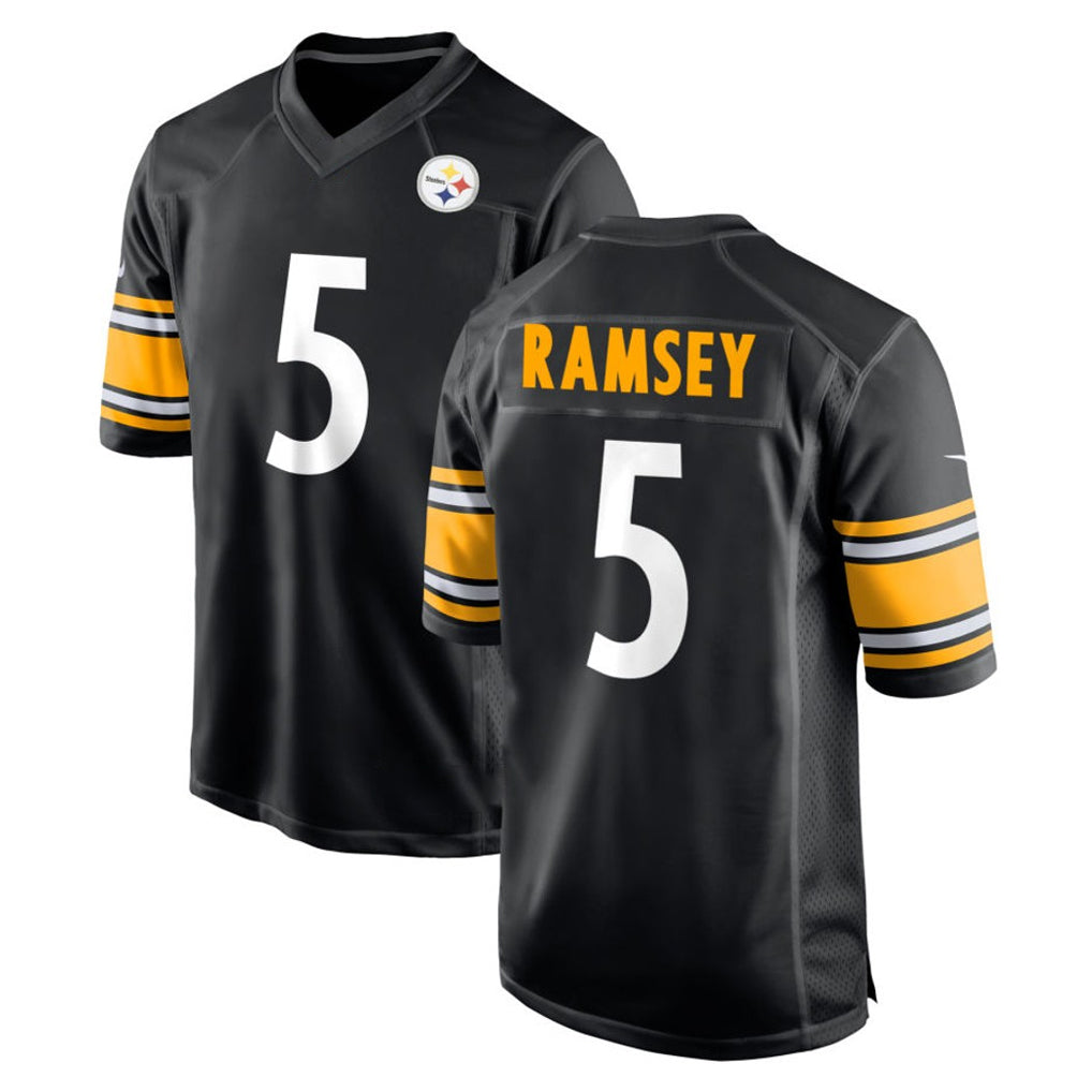 P.Steelers #5 Jalen Ramsey Player Black Home Game Odoa Stitched Jerseys