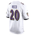 B.Ravens #20 Ed Reed Player White Alternate Game Home Odoa Stitched Jerseys