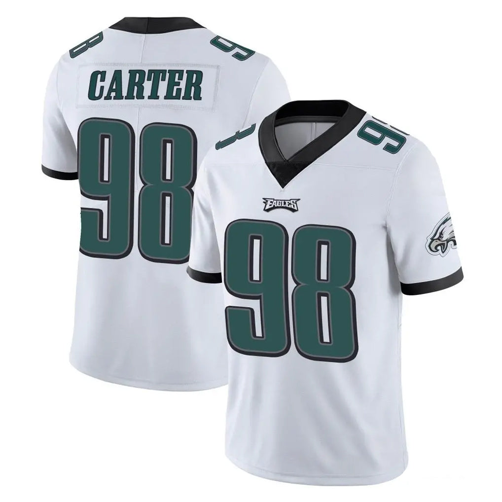 P.Eagles #98 Jalen Carter Player White Limited Vapor Untouchable Home Game Odoa Stitched Jerseys
