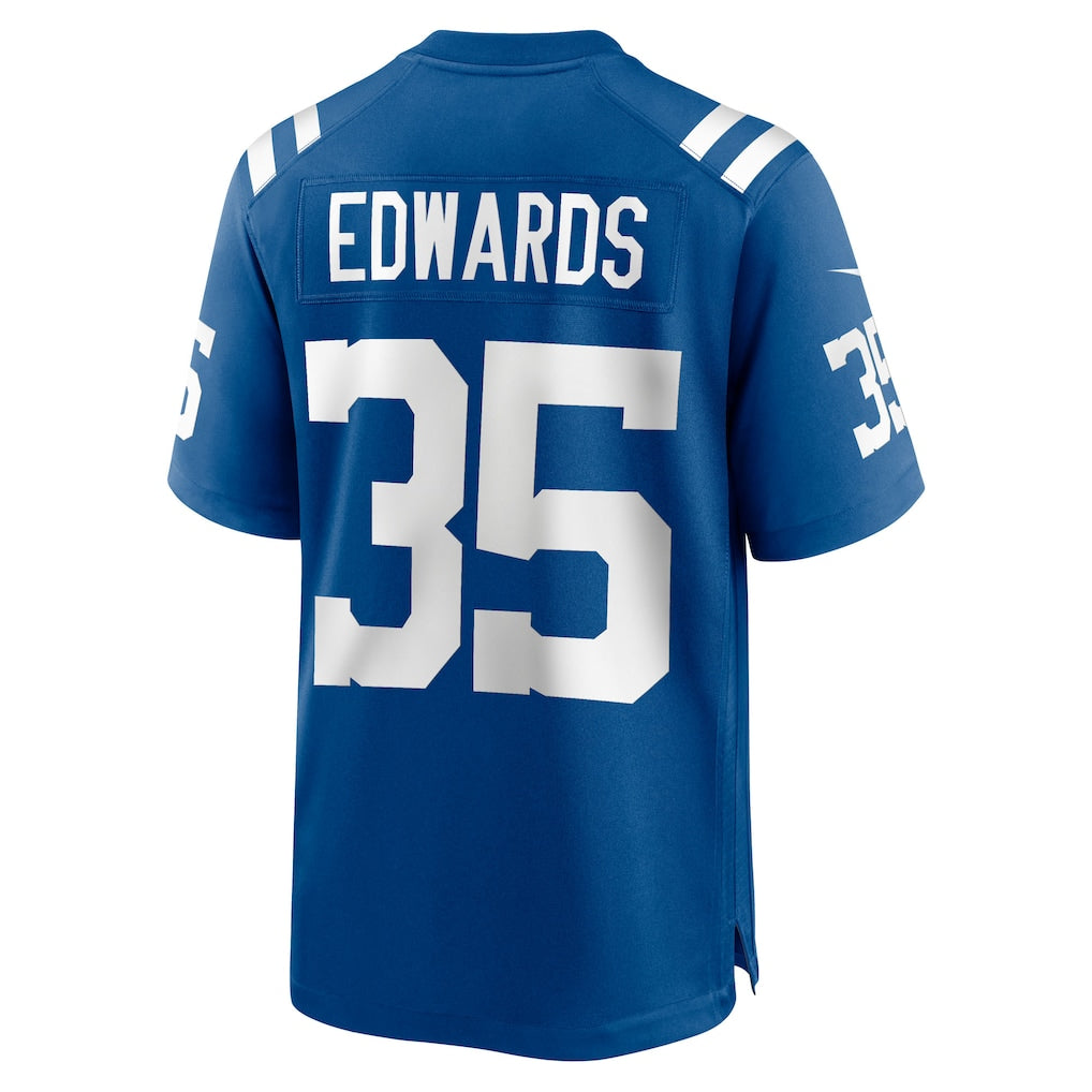 Odoa IN.Colts #35 Johnathan Edwards Royal Team Game Jersey