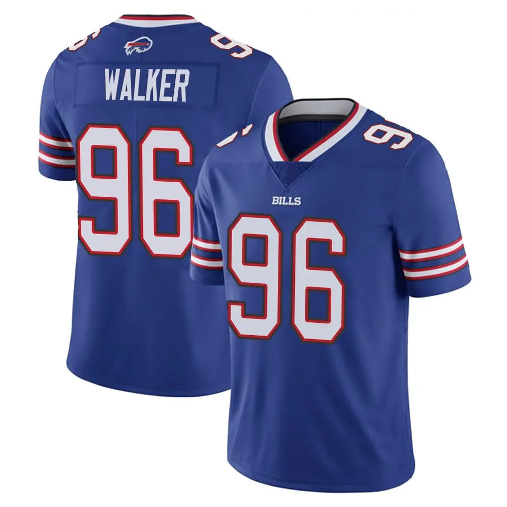 B.Bills #96 Deone Walker Player Royal Vapor Untouchable Limited Odoa Stitched Jerseys