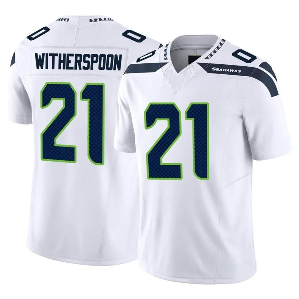 S.Seahawks #21 Devon Witherspoon Player White Limited Vapor F.U.S.E. Home Game Odoa Stitched Jerseys
