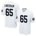 LV.Raiders #65 Tyler Linderbaum Player White Home Game Odoa Stitched Jerseys