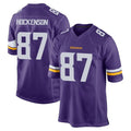 M.Vikings #87 T.J. Hockenson Player Purple Home Game Odoa Stitched Jerseys