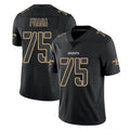 NO.Saints #75 Taliese Fuaga Player Black Impact Limited Home Game Odoa Stitched Jerseys