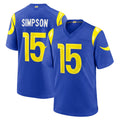 LA.Rams #15 Ty Simpson Player Royal Limited Home Game Odoa Stitched Jerseys