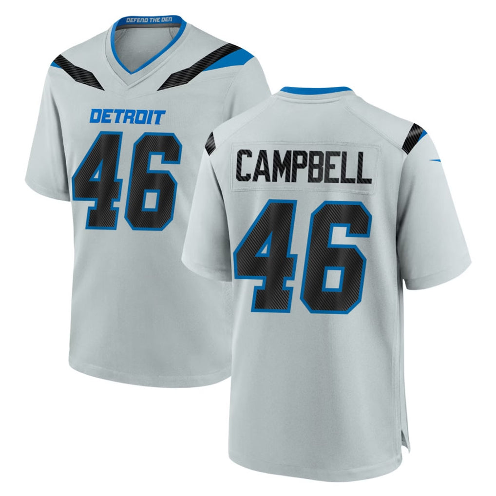 D.Lions #46 Jack Campbell Player Silver 2026 Rivalries Collection Home Game Odoa Stitched Jerseys