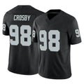 LV.Raiders #98 Maxx Crosby Player Black Limited Vapor F.U.S.E. Home Game Odoa Stitched Jerseys