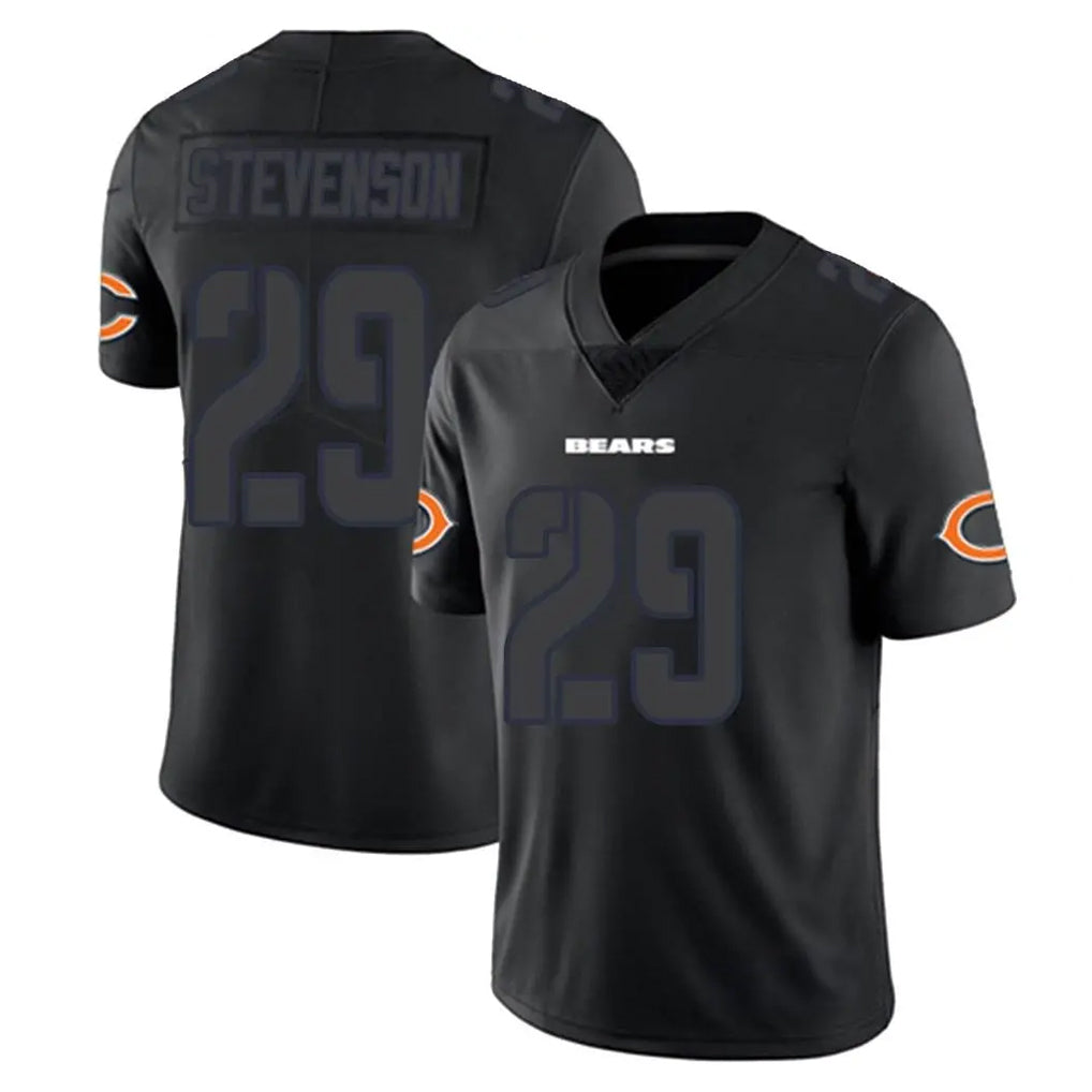 C.Bears #29 Tyrique Stevenson Player Black Impact Limited Game Odoa Stitched Jerseys