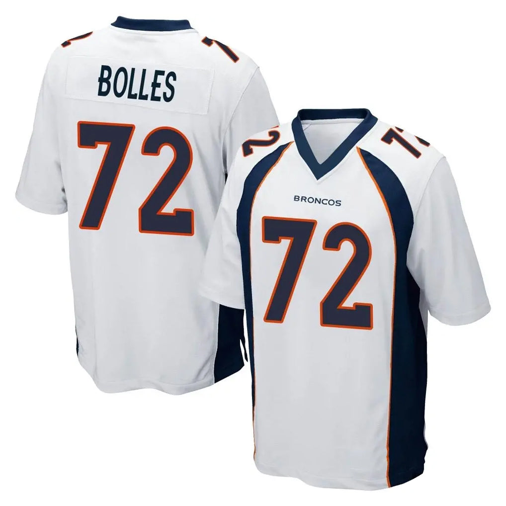 D.Broncos #72 Garett Bolles Player White Game Odoa Stitched Jerseys