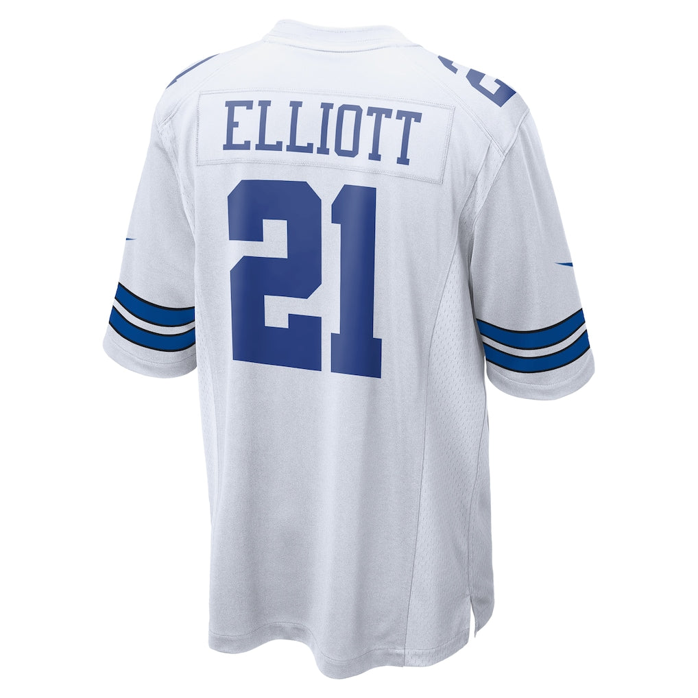 Odoa D.Cowboys #21 Ezekiel Elliott White Alternate Game Jersey