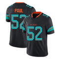 M.Dolphins #52 Patrick Paul Player Black Limited Pitch Rivalries Collection Home Game Odoa Stitched Jerseys