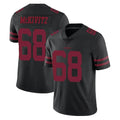 SF.49ers #68 Colton McKivitz Player Black Alternate Limited Vapor Untouchable Home Game Odoa Stitched Jerseys