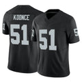 LV.Raiders #51 Malcolm Koonce Player Black Limited Vapor F.U.S.E. Home Game Odoa Stitched Jerseys