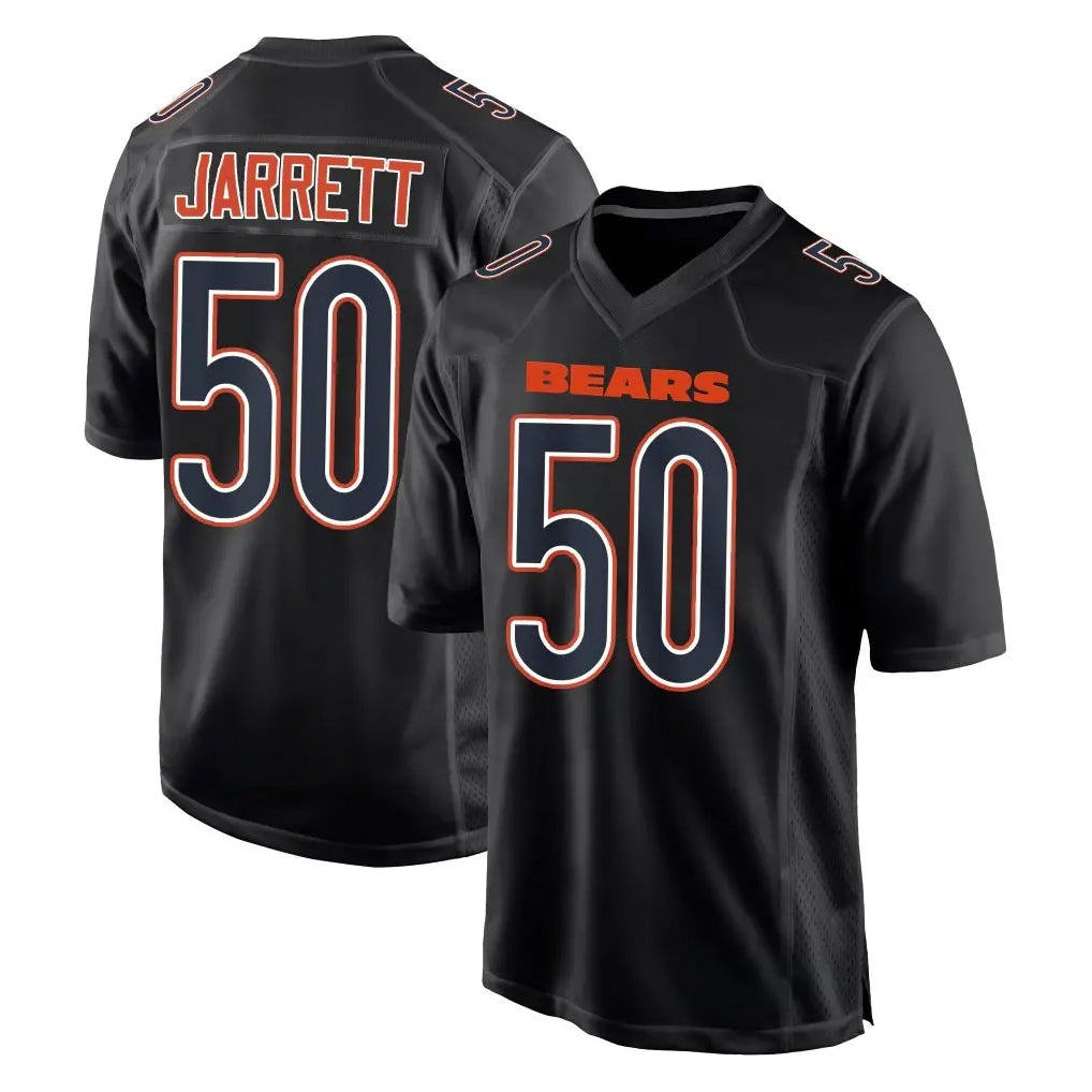 C.Bears #50 Grady Jarrett Player Carbon Black Fashion Game Odoa Stitched Jerseys
